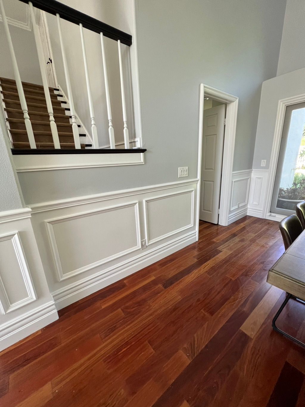 After, wainscoting repair 