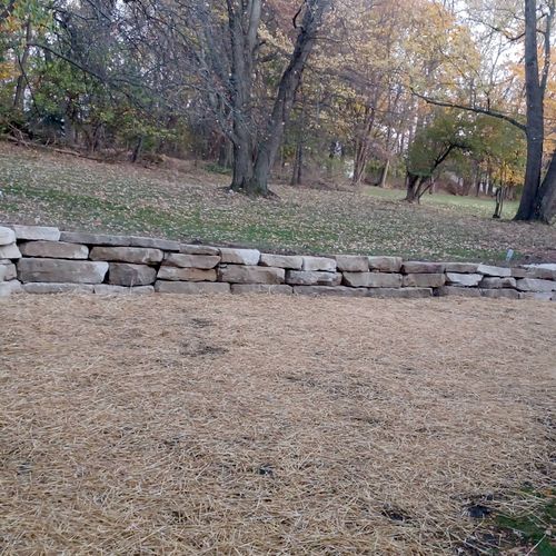 after Retaining wall 