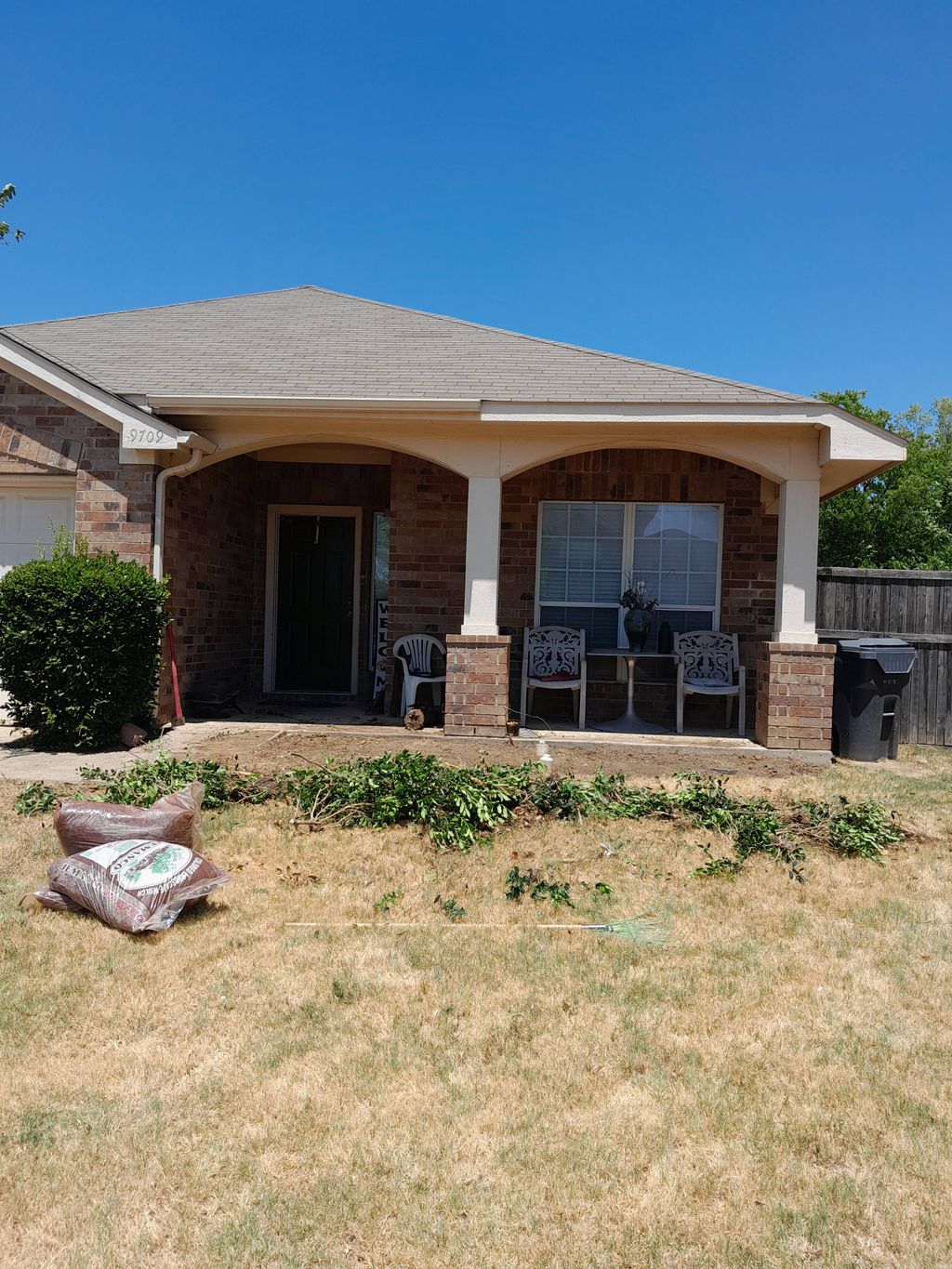 removal of shrubs