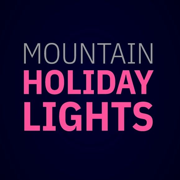Mountain Holiday Lights