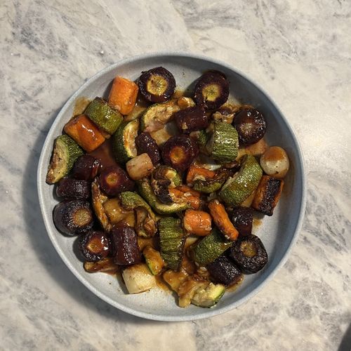 Roasted Root Veggies with Balsamic Reduction