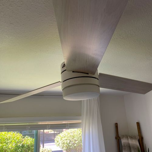 Ceiling fan installation 