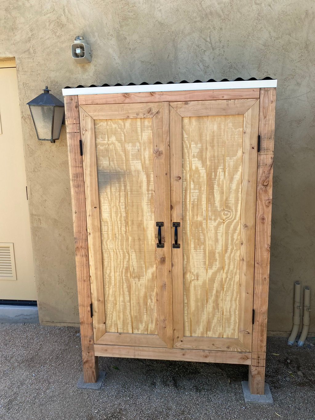 Custom built outdoor enclosure 