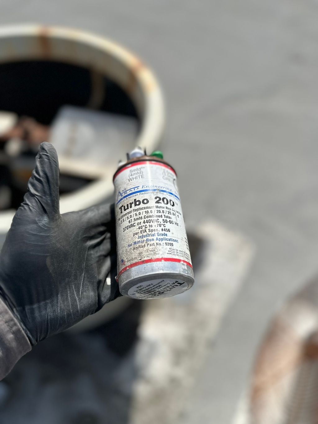 That capacitor needs to get replaced!