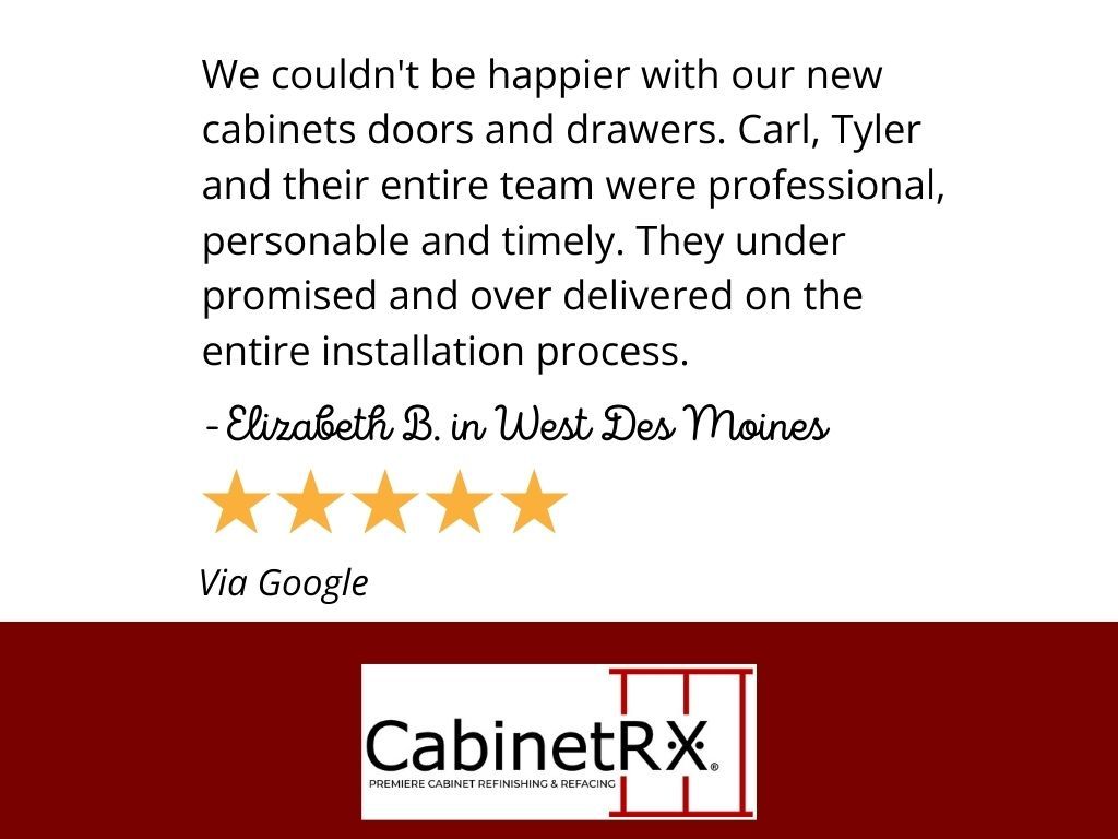 Elizabeth B. in West Des Moines: Cabinet refacing 