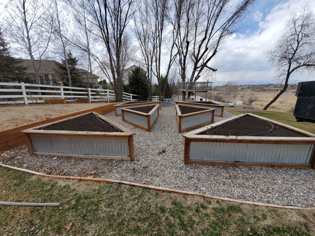 Custom made grow boxes. Built off site and deliver
