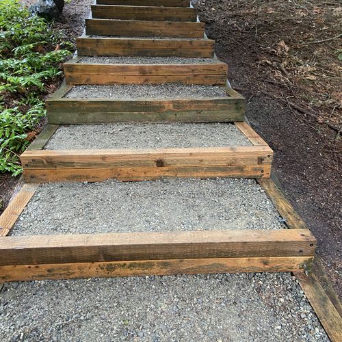 Replaced rotten steps