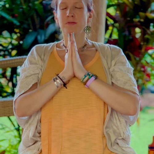Meditation on our Bali Retreat