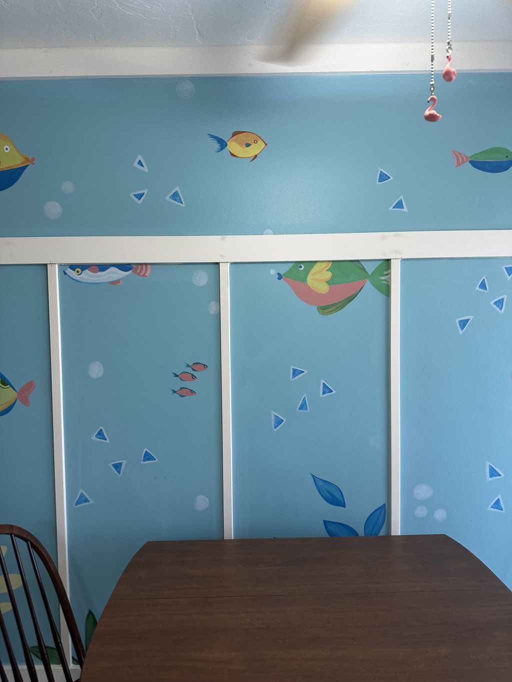 Customer wanted to get rid of "fish wall"!