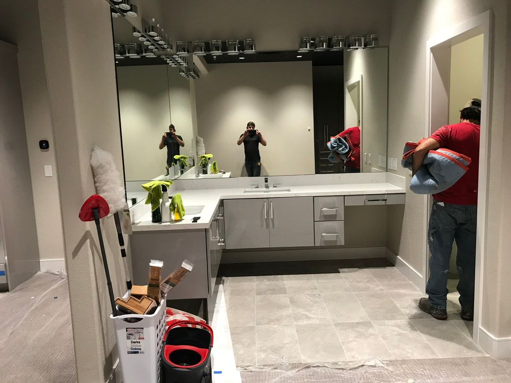 We do all vanities and partial remodels 