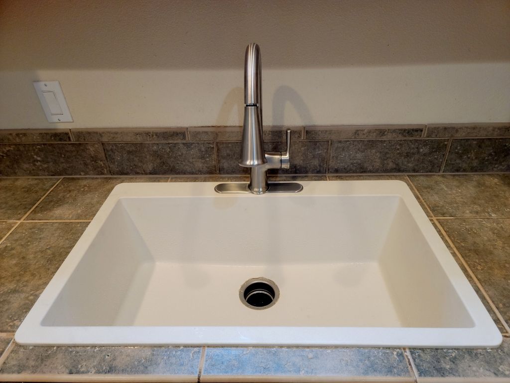 Had a sink that needed re-installed after tile wor