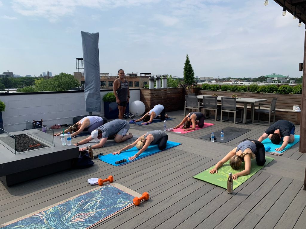 Rooftop Yoga Sculpt (with weights) 