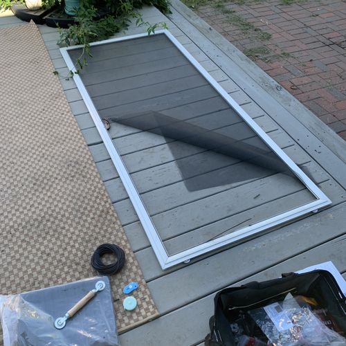 Screen Installation or Replacement