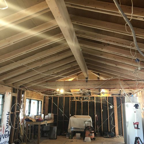 Atascadero ceiling truss converted vaulted ceiling
