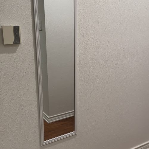 Thank you for the good work, I hung up the mirror 