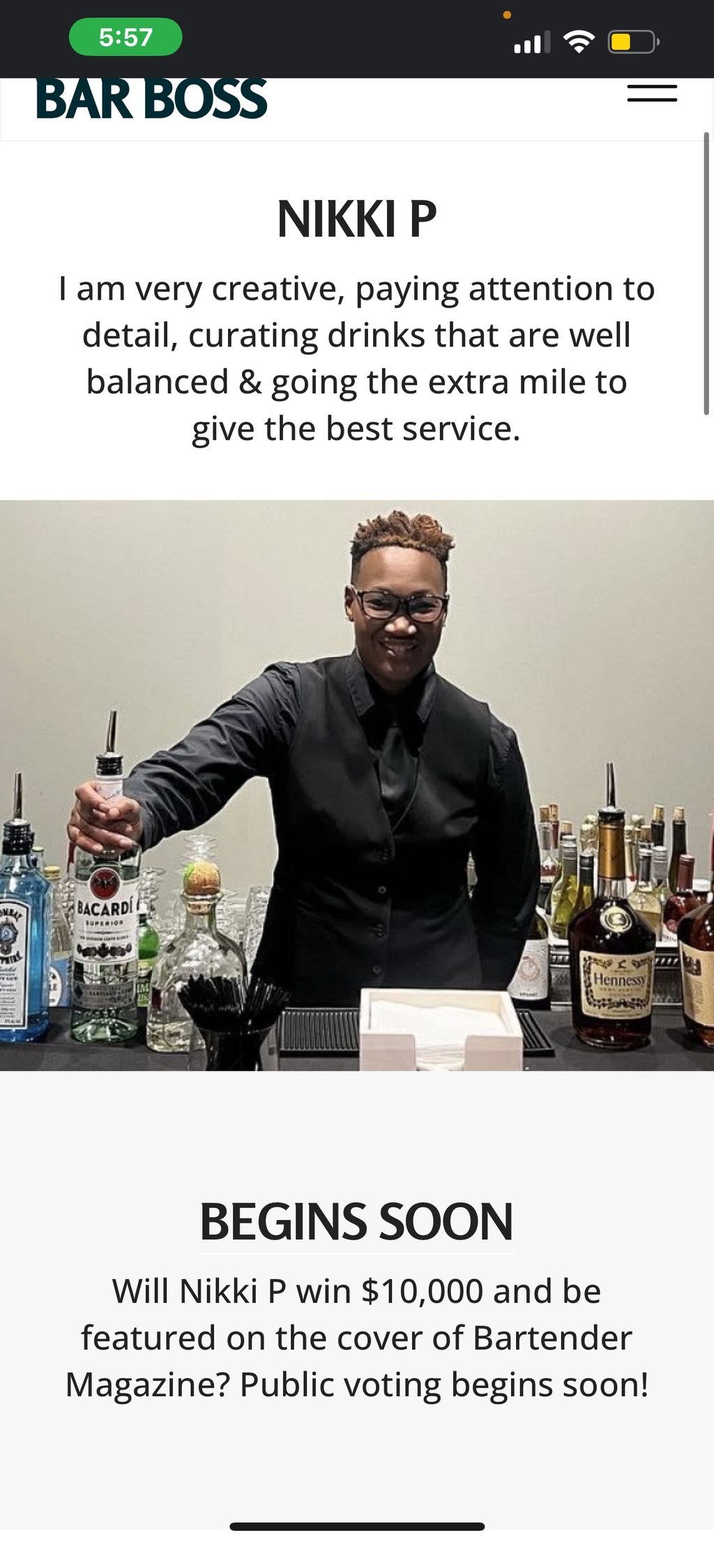 Bartending