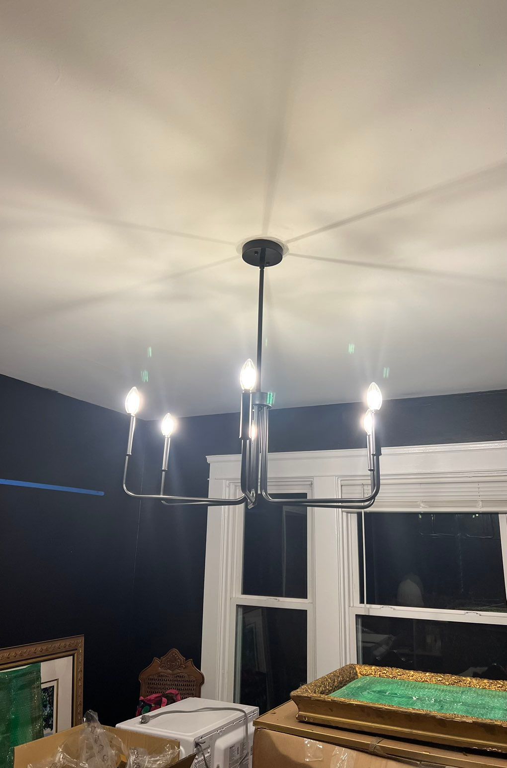 New fixture above table 