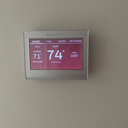 I recently had Pro HVACR to upgrade my thermostat 