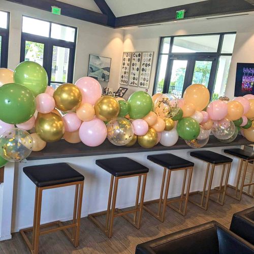 I was a guest for a baby shower. The balloons were