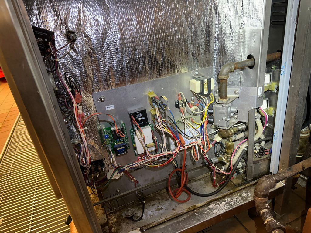 Fixed commercial steamer. Installed new control bo