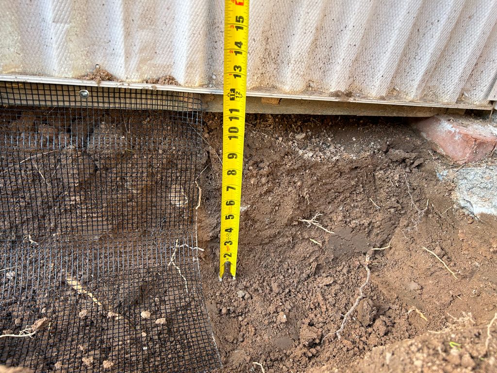 Dig barrier - Ground Squirrels