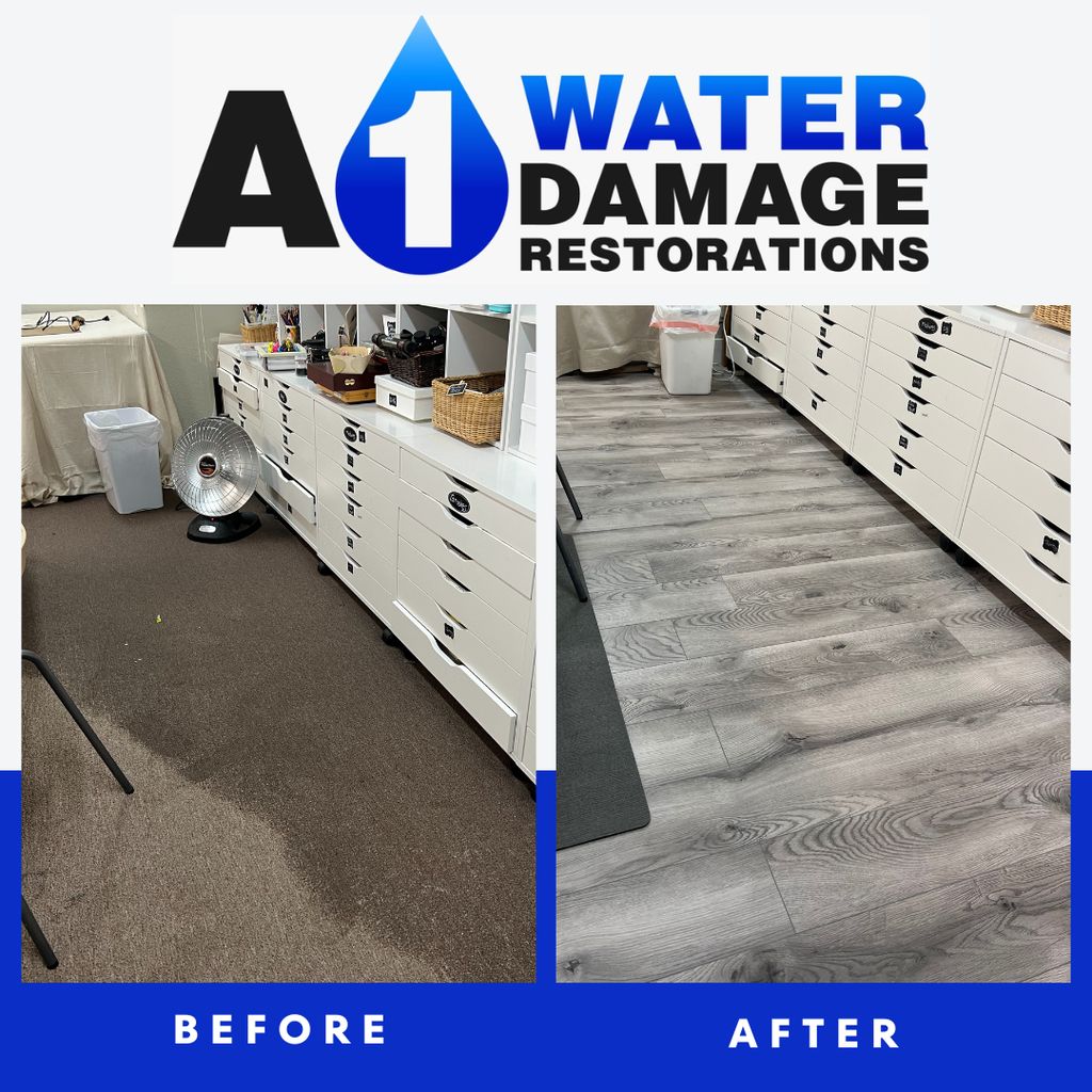 Studio Water Damage and remodel