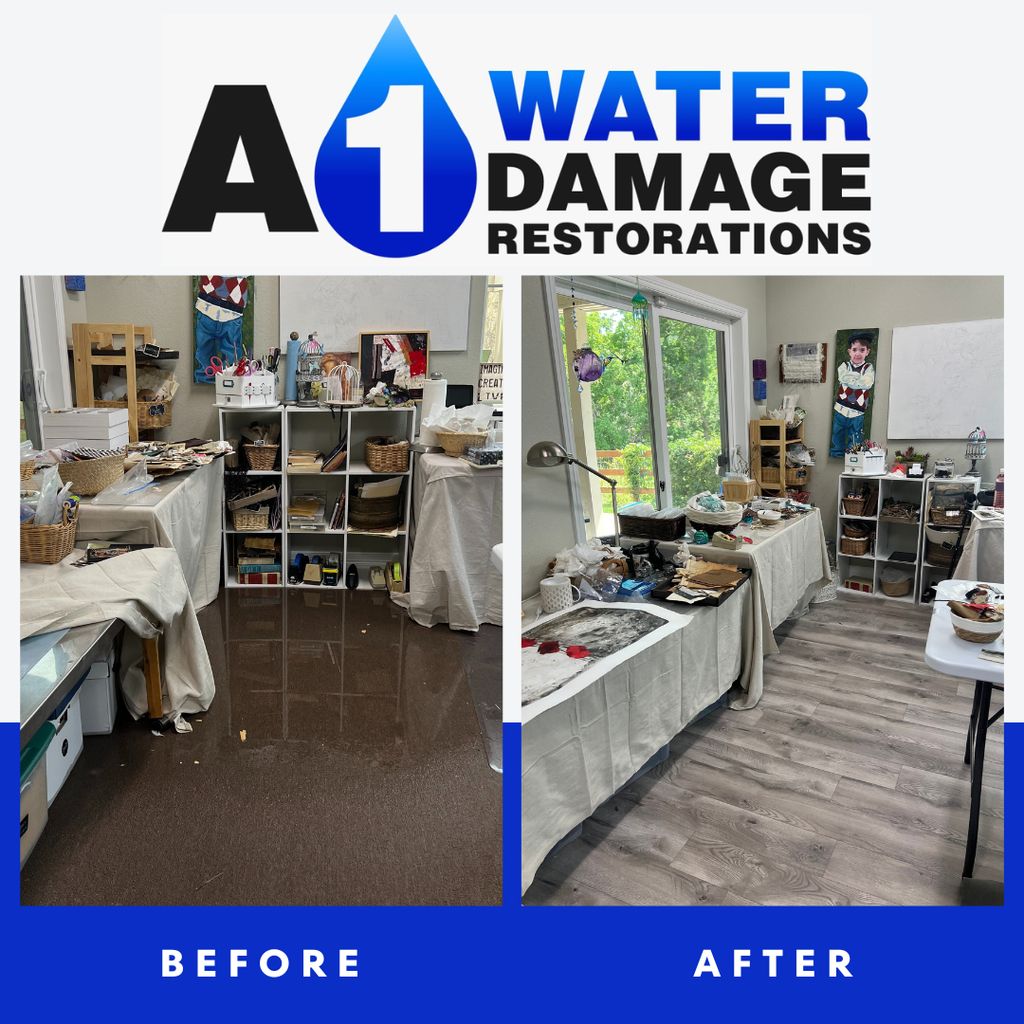 Studio Water Damage and remodel