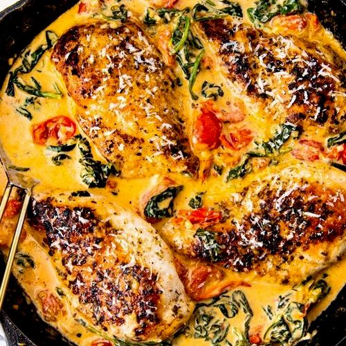 Chicken Florentine with a twist.