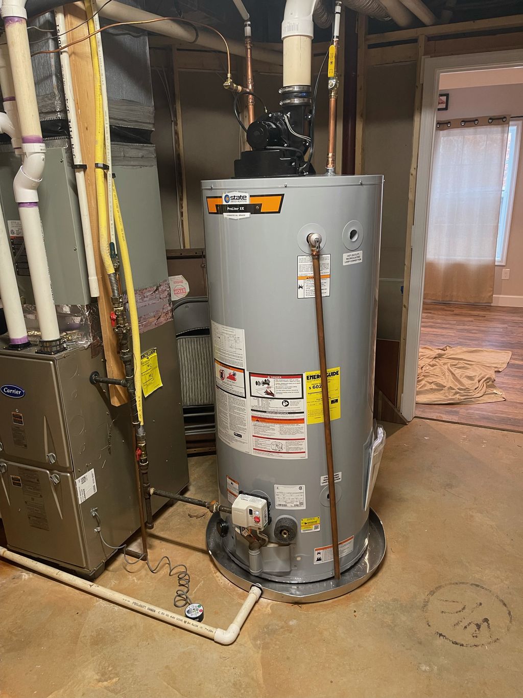 Water heater install