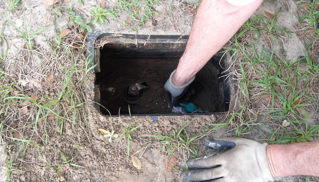 accessing water shut off valve in the ground