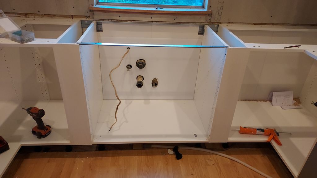 Custom fit IKEA cabinet facing 