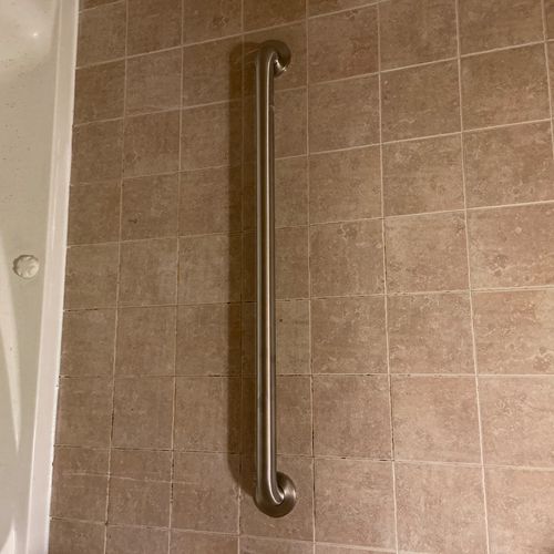 Needed two grab bars installed in my shower. Job c