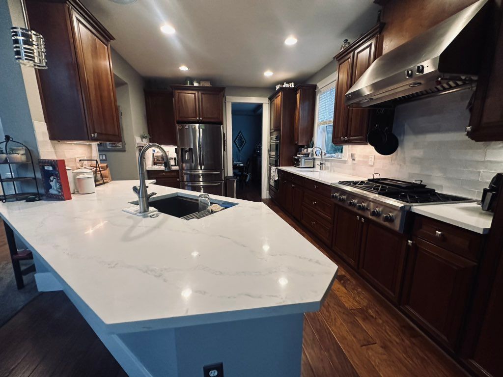 A Countertops and tile job we did this summer 
