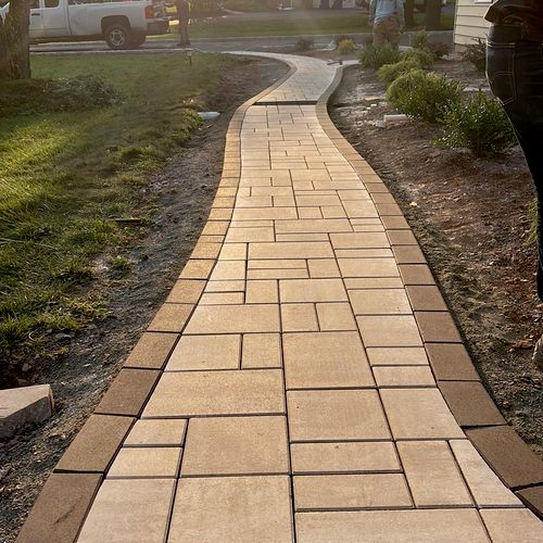 3 Sizes Sandstone Paver Walkway