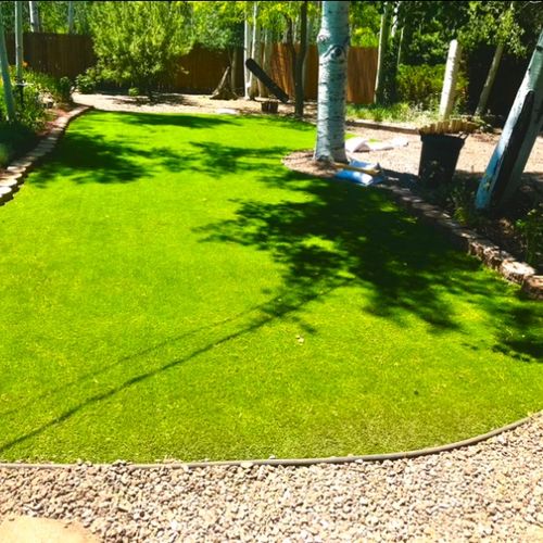 We had a difficult artificial turf installation an
