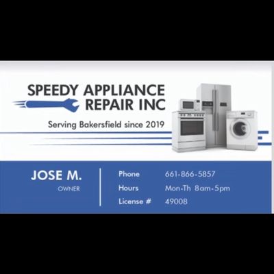 Avatar for speedy appliance repair