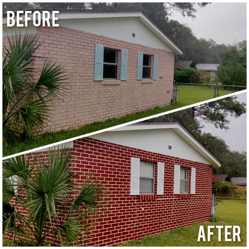 Brick House Exterior Painting 