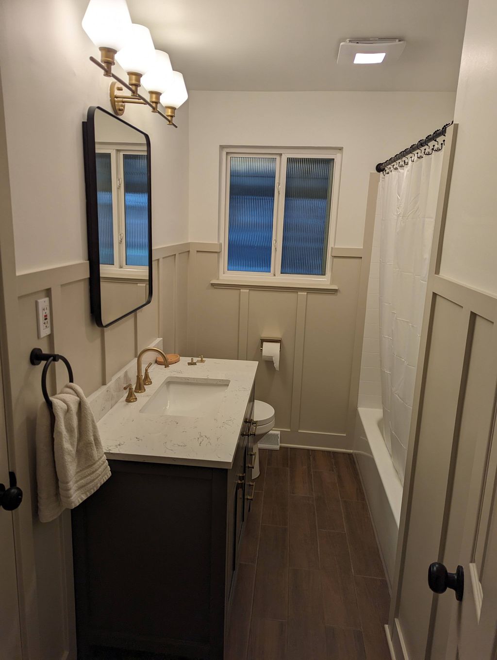 complete bath remodel.