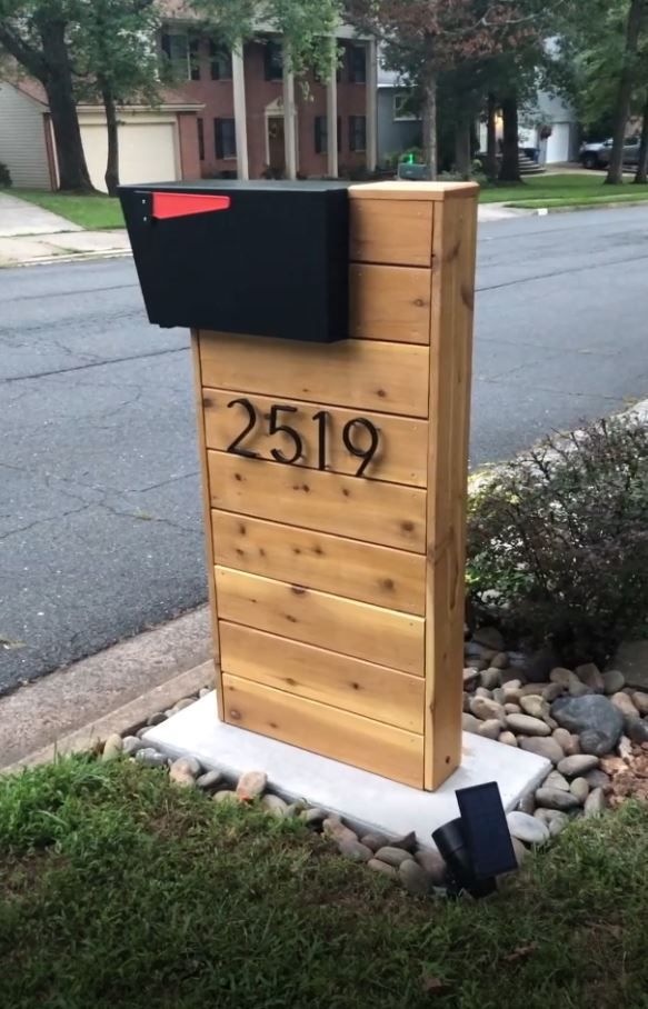 Cedar Mail box