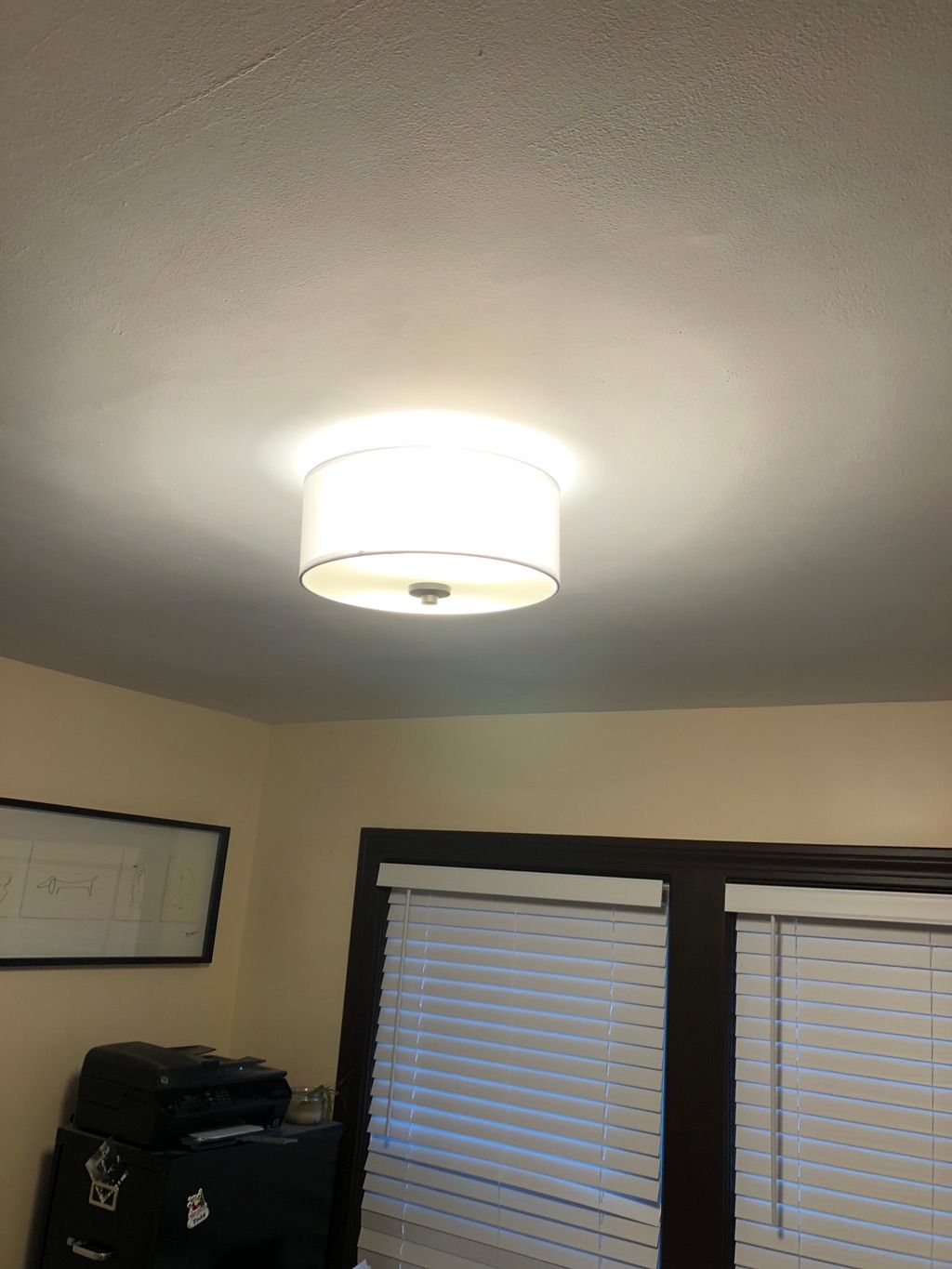 Ceiling light installation 