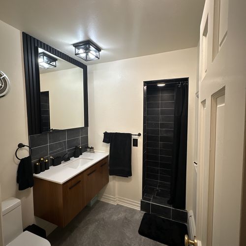 Bathroom Remodel (Black Features)