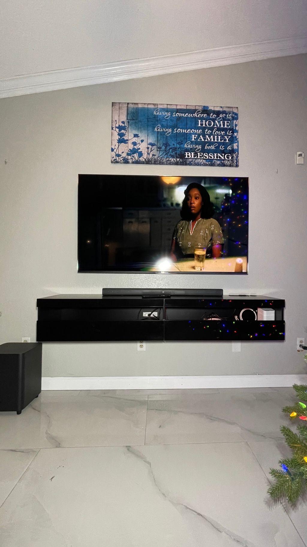 INTERIOR WALL / Wooden Studs / Wall Mounted TV / T