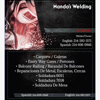 Avatar for Mando’s Welding