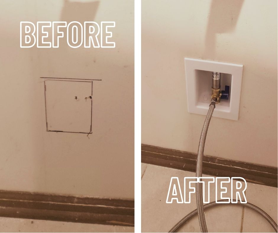 Customer moved the refrigerator, we relocated the 