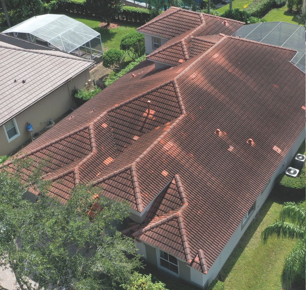 Tile Roof Cleaning (before)