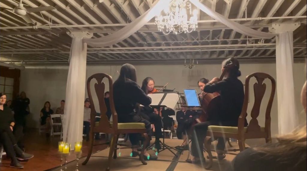 Rannati String Quartet performed in Halloween gig,