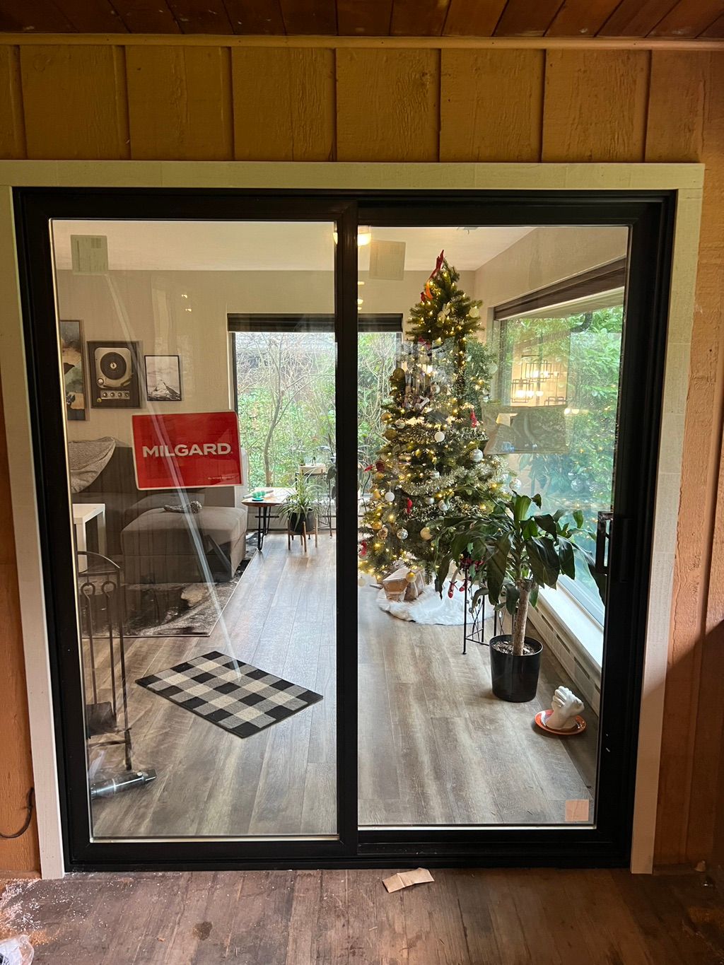 Milgard Trinsic Black Patio Door