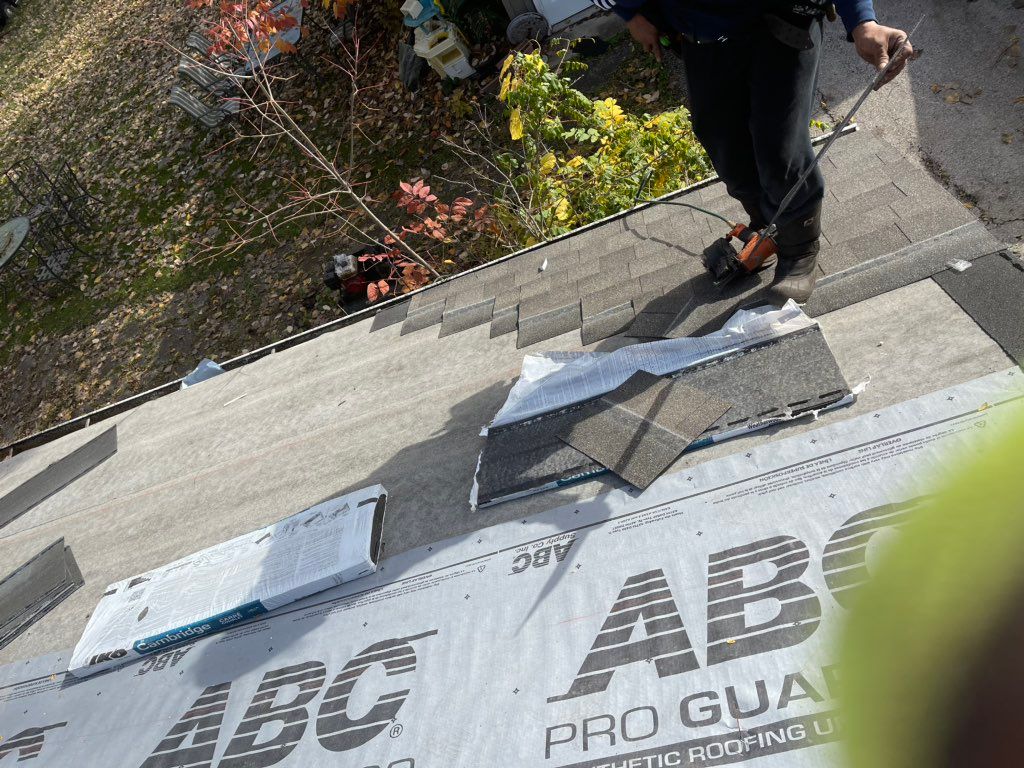 Installing shingles