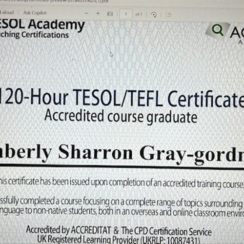 TESOL/TEFL Certification