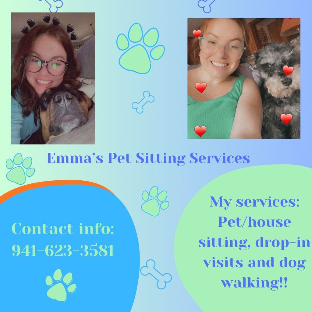 Emma’s Pet sitting services